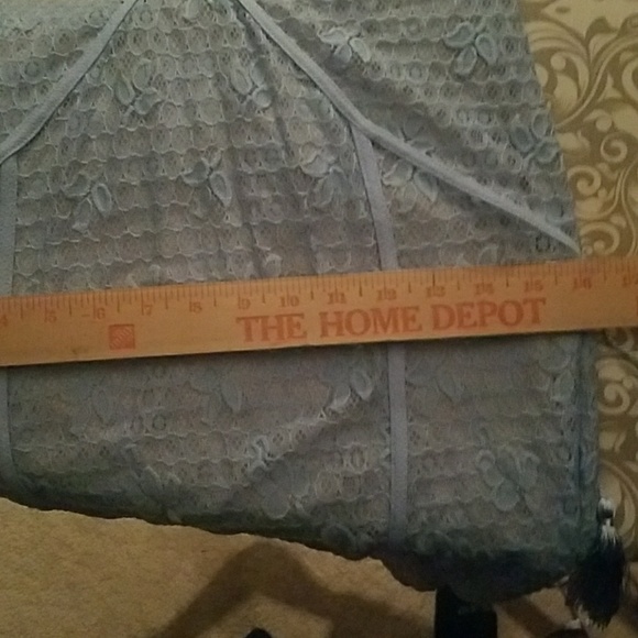 NWT■Baby Blue Lace Tie Back Dress - Picture 6 of 8